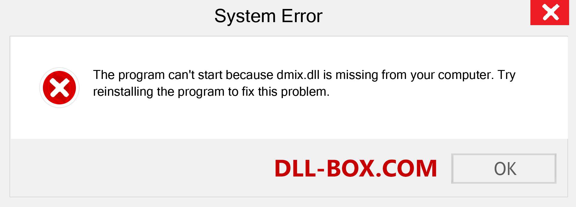  dmix.dll file is missing?. Download for Windows 7, 8, 10 - Fix  dmix dll Missing Error on Windows, photos, images